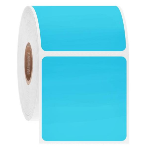 LabTAG JTTA-27C1-1BL NitroTAG - Cryogenic Barcode Labels for Liquid Nitrogen Storage 2" x 2" / 50.8mm x 50.8mm, Blue, 1" Core