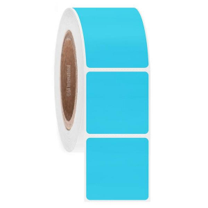 LabTAG JTTA-27C3-1BL NitroTAG - Cryogenic Barcode Labels for Liquid Nitrogen Storage 2" x 2" / 50.8mm x 50.8mm, Blue, 3" Core