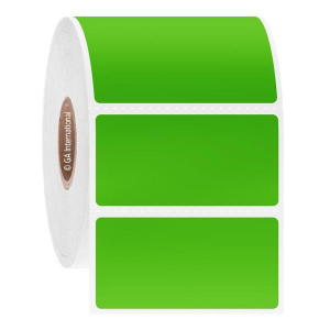 LabTAG JTTA-28C1-2GA NitroTAG - Cryogenic Barcode Labels for Liquid Nitrogen Storage 2" x 1" / 50.8mm x 25.4mm, Green Apple, 1" Core