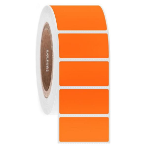 LabTAG JTTA-28C3-2OR NitroTAG - Cryogenic Barcode Labels for Liquid Nitrogen Storage 2" x 1" / 50.8mm x 25.4mm, Orange, 3" Core