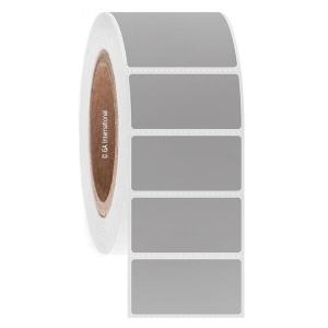 LabTAG JTTA-28C3-2SI NitroTAG - Cryogenic Barcode Labels for Liquid Nitrogen Storage 2" x 1" / 50.8mm x 25.4mm, Silver, 3" Core