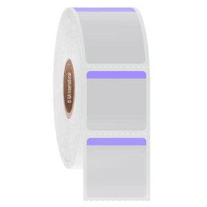 LabTAG JTTA-29C1-1BLA NitroTAG - Cryogenic Barcode Labels for Liquid Nitrogen Storage 1" x 1", White with Lavender Tab, 1" Core