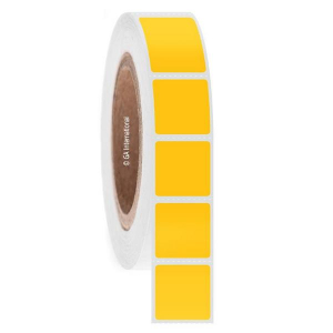 LabTAG JTTA-29C3-3YE NitroTAG - Cryogenic Barcode Labels for Liquid Nitrogen Storage 1" x 1" / 25.4mm x 25.4mm, Yellow, 3" Core