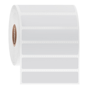 LabTAG JTTA-32C1-1WH NitroTAG - Cryogenic Barcode Labels for Liquid Nitrogen Storage 2.5" x 0.5" / 63.5mm x 12.7mm, White, 1" Core