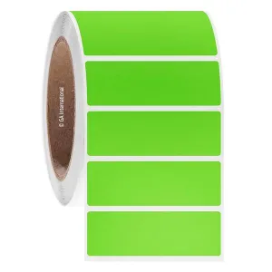 LabTAG JTTA-36C3-1GA NitroTAG - Cryogenic Barcode Labels for Liquid Nitrogen Storage 3" x 1" / 76.2mm x 25.4mm, Green Apple, 3" Core