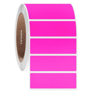 LabTAG JTTA-36C3-1PI NitroTAG - Cryogenic Barcode Labels for Liquid Nitrogen Storage 3" x 1" / 76.2mm x 25.4mm, Pink, 3" Core