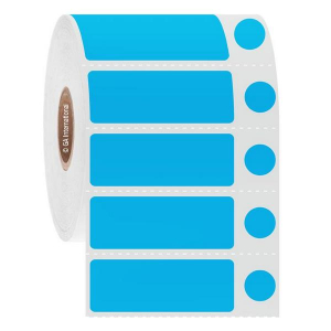 LabTAG JTTA-514C1-2BL NitroTAG - Cryogenic Barcode Labels for Liquid Nitrogen Storage 1.73" x 0.63" + 0.374", Blue 1 Inch Core