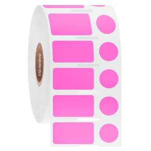 LabTAG JTTA-52NOTC1-2PI NitroTAG - Cryogenic Barcode Labels for Liquid Nitrogen Storage 0.94" x 0.5" + 0.437", Pink, 1" Core