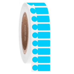 LabTAG JTTA-560SBC3-4BL NitroTAG with SnapPEEL Technology - Cryo Barcode Labels for Liquid Nitrogen Storage 0.94 x 0.5 in + 0.437 in, Blue 3 Inch Core