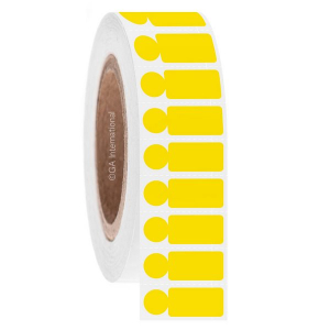 LabTAG JTTA-560SBC3-4YE NitroTAG with SnapPEEL Technology - Cryo Barcode Labels for Liquid Nitrogen Storage 0.94 x 0.5 in + 0.437 in, Yellow 3 In Core