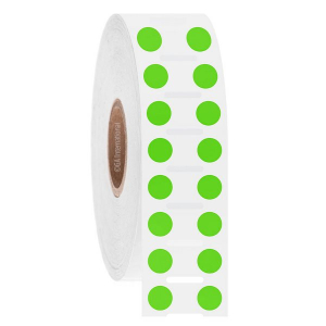 LabTAG JTTA-59NPNOTC1-2GA NitroTAG - Cryogenic Barcode Labels for Liquid Nitrogen Storage 0.25" (circle) (2 across), Green Apple 1 Inch Core