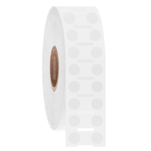 LabTAG JTTA-59NPNOTC1-2WH NitroTAG - Cryogenic Barcode Labels for Liquid Nitrogen Storage 0.25" / 6.4mm (circle) (2 across), White, 1" Core