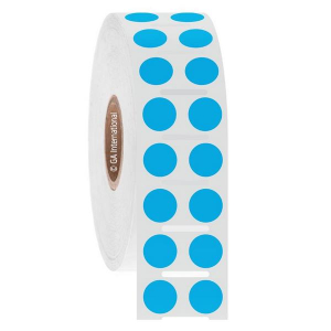 LabTAG JTTA-61NPNOTC1-4BL NitroTAG - Cryogenic Barcode Labels for Liquid Nitrogen Storage 0.354" / 9mm (circle) (2 across), Blue, 1" Core