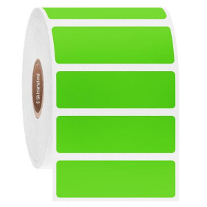 LabTAG JTTA-85C1-2GA NitroTAG - Cryogenic Barcode Labels for Liquid Nitrogen Storage 2" x 0.625", Green Apple 1 Inch Core