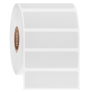 LabTAG JTTA-85C1-2WH NitroTAG - Cryogenic Barcode Labels for Liquid Nitrogen Storage 2" x 0.625" / 50.8mm x 15.9mm, White, 1" Core
