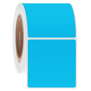 LabTAG JTTA-99C3-0.5BL NitroTAG - Cryogenic Barcode Labels for Liquid Nitrogen Storage 3" x 3" / 76.2mm x 76.2mm, Blue, 3" Core