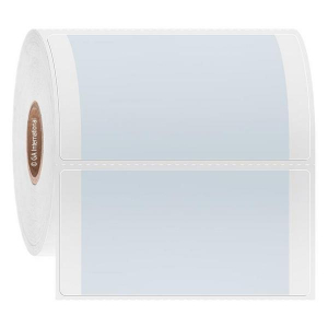 LabTAG L2FC-7C1-1WH Blackout CryoSTUCK - Cryogenic Cover-Up Labels for Frozen Vials & Tubes 3" x 1.5", White + Transparent, 1" Core