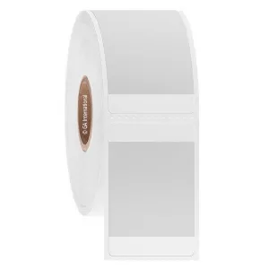 LabTAG L2FS-12C1-1WH CryoSTUCK - Cryogenic Thermal-Transfer Labels for Frozen Vials & Tubes 1.125" x 1.75", White + Transparent 1 Inch Core