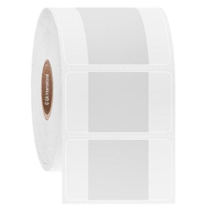 LabTAG L2FS-2C1-2WH CryoSTUCK - Cryogenic Thermal-Transfer Labels for Frozen Vials & Tubes 1.75" x 1", White + Transparent, 1" Core