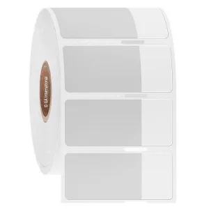 LabTAG L2FS-345NOTC1-1WH CryoSTUCK - Cryogenic Thermal-Transfer Labels for Frozen Vials & Tubes 1.25 x 0.75 + 0.5, White + Transparent 1 Inch Core