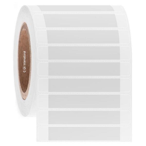 LabTAG L2FS-3C3-1WH CryoSTUCK - Cryogenic Thermal-Transfer Labels for Frozen Vials & Tubes 3.8" x 0.55", White + Transparent, 3" Core