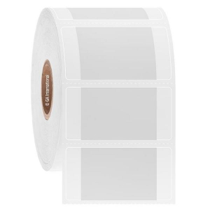 LabTAG L2FS-4C1-2WH CryoSTUCK - Cryogenic Thermal-Transfer Labels for Frozen Vials & Tubes 1.75" x 0.875", White + Transparent 1 Inch Core