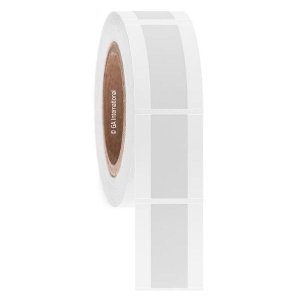 LabTAG L2FS-5C3-1WH CryoSTUCK - Cryogenic Thermal-Transfer Labels for Frozen Vials & Tubes 1.625" x 2", White + Transparent, 3" Core