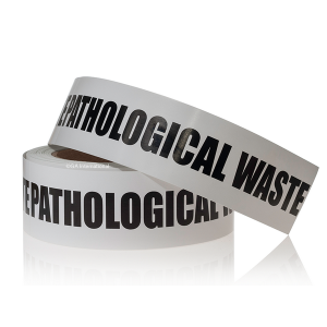LabTAG LA-013-0.5P Warning Labels - PATHOLOGICAL WASTE 2" x 9" / 50.8mm x 228.6mm, Pathalogical Waste, 3" Core