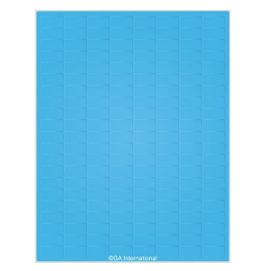 LabTAG LIP-12BL High-Quality Laser & Inkjet Matte Paper Labels (US Letter Size) 0.94" x 0.5" / 24mm x 12.7mm, Blue