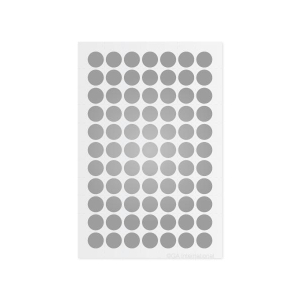 LabTAG LT-11SI Lab-TAG Cryogenic Labels - Cryogenic Color Dots for 1.5 ml Microtube Tops 0.44"/ 11mm, Silver