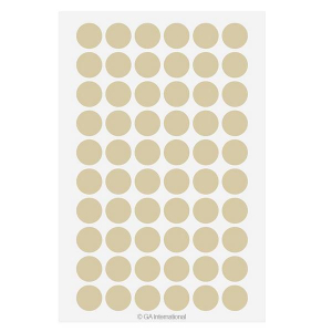 LabTAG LT-13BE Lab-TAG Cryogenic Labels - Cryogenic Color Dots for 1.5 ml Microtube Tops 0.5"/ 13mm, Beige