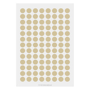LabTAG LT-9BE Lab-TAG Cryogenic Labels - Cryogenic Color Dots for 1.5 ml Microtube Tops 0.354"/ 9mm, Beige