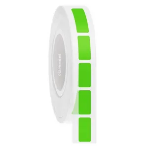 LabTAG M2TT-162C3-5GA Labels for Automated Microplate Barcode labelers 0.5" x 1" / 12.7mm x 25.4mm, Green Apple, 3" Core