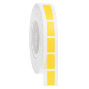 LabTAG M2TT-162C3-5YE Labels for Automated Microplate Barcode labelers 0.5" x 1" / 12.7mm x 25.4mm, Yellow, 3" Core