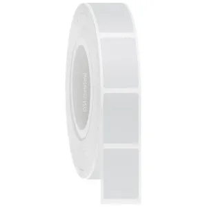 LabTAG M2TT-250C3-5WH Cryogenic Automation Labels for Barcode Labelers 0.875" x 1.25" / 22.2mm x 31.75mm with backing, White, 3" Core