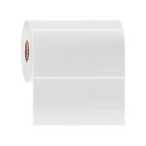 LabTAG PAUTR-2C1-0.5WH Removable Autoclave-Resistant Piggyback Thermal-Transfer Labels Total set size: 4" x 2", White, 1" Core