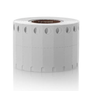 LabTAG PID-1C1-0.5WH PCR-TagTrax - Adhesive-Free Thermal-Transfer Tags for High-Profile PCR Tubes & Strips 1.53 x 0.36", White 1 Inch Core