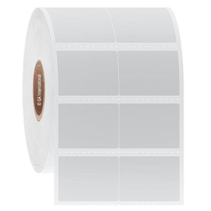 LabTAG PJTTA-1C1-1WH Piggyback NitroTAG - Cryogenic Multi-Layer Barcode Labels 1" x 0.75" / 25.4mm x 19.1mm (2 across), White, 1" Core