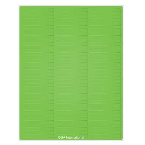 LabTAG RCL-11T1-GA Removable Cryo-LazrTAG - Cryogenic Labels for Laser Printers (US Letter Size) 2.64" x 0.277", Green Apple