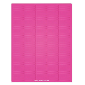 LabTAG RCL-17T1-PI Removable Cryo-LazrTAG - Cryogenic Labels for Laser Printers (US Letter Size) 1.5" x 0.25" / 38.1mm x 6.35mm, Pink