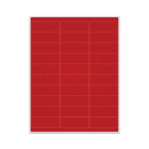 LabTAG RCL-3T1-RE Removable Cryo-LazrTAG - Cryogenic Labels for Laser Printers (US Letter Size) PATENTED 2.63" x 1" / 66.7mm x 25.4mm, Red