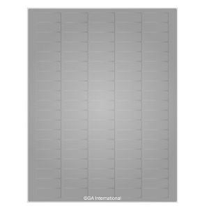 LabTAG RCL-6T1-SI Removable Cryo-LazrTAG - Cryogenic Labels for Laser Printers (US Letter Size) PATENTED 1.42" x 0.55" / 36mm x 14mm, Silver