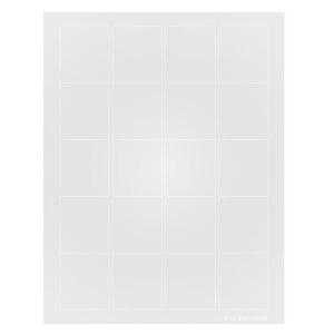 LabTAG RCL-76T1-WH Removable Cryo-LazrTAG - Cryogenic Labels for Laser Printers (US Letter Size) 1.75" x 2" / 44.45mm x 50.8mm, White