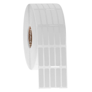 LabTAG RMTT-214NOTC1-10WH Removable FreezerTAG - Deep-Freeze Labels for Thermal-Transfer Barcode Printers 0.25" x 1", White, 1" Core