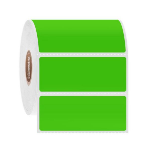 LabTAG RMTT-5C1-1GA Removable FreezerTAG - Deep-Freeze Labels for Thermal-Transfer Barcode Printers 2.5" x 1", Green Apple, 1" Core