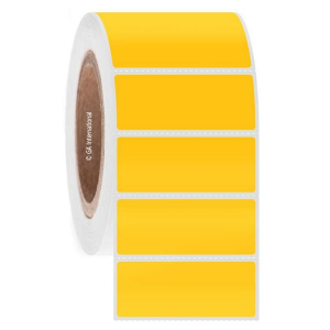 LabTAG RMTT-5C3-3YE Removable FreezerTAG - Deep-Freeze Labels for Thermal-Transfer Barcode Printers 2.5" x 1", Yellow 3 Inch Core