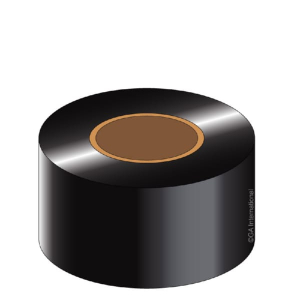 LabTAG RR25X214C1-1iZ4 Thermal-transfer, Smudge and Alcohol-Proof Resin Ribbons 1" x 702′, Black, 1" Core