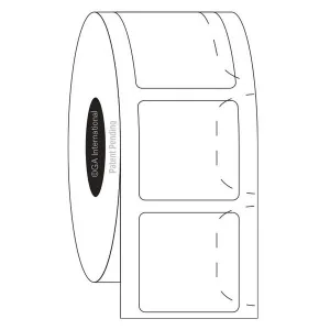 LabTAG SPDTU-29NPC1-1WH Direct Thermal Cryo Labels for Frozen Vials and Surfaces with SimPEEL Technology - 1" x 1", White, 1" Core