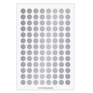 LabTAG SSLPP-9SI Permanent Color Dots Paper Labels 0.354" / 9mm (circle), Silver