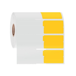 LabTAG SYRA-2RSNOTC1-1.5YE SyringeTAG - Syringe Identification Labels for Thermal-Transfer Printers 1.5 x 1 + 2 tail, Yellow + Clear Tail 1 Inch Core